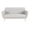 Skandinavischer-Sofa 2/3-Sitzer, grau